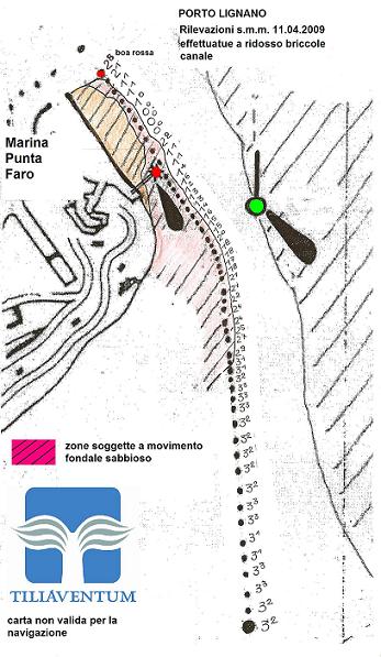 FONDALI PORTO LIGNANO - RILEVAZIONI BRICOLE