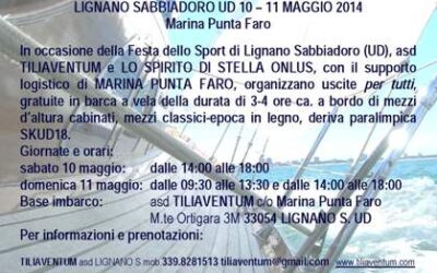 VELA ALTURA PER TUTTI, VELA PARALIMPICA SKUD18 A LIGNANO S. UD -USCITE GRATUITE 10-11.05.2014