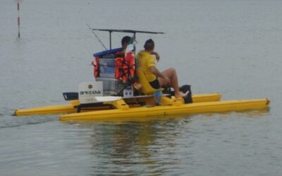 NAVIGAZIONE A PEDALI LIGNANO-MOLFETTA: ALESSIO E ANTONIO HANNO RAGGIUNTO PILA