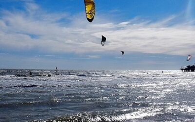 SOLE E BORA A LIGNANO 05.03.2015: IN MARE TAVOLE E VELE