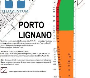 PASSO MARITTIMO PORTO LIGNANO:AGGIORNAMENTO CON RILIEVI DEL 30.01.2016 IN VISTA DEI DRAGAGGI