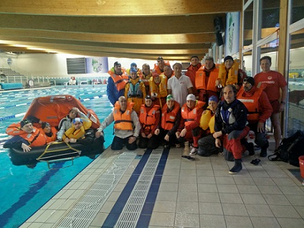 CONCLUSO IL SAFETY, EMERGENCY AND SEA SURVIVAL COURSE FOR ALL a Lignano S.