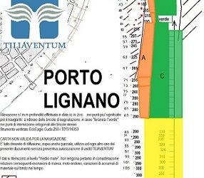 PASSO MARITTIMO PORTO LIGNANO: EFFETTUATE RILEVAZIONI PROFONDITA'