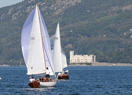 SERENITY e Capriccio Tiliaventum alla regata barche d'epoca di Isola (SLO)