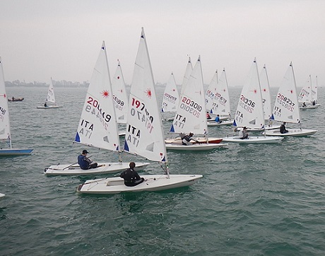 88 ragazzi in acqua per la regata Interzonale Laser di Lignano 26.03.2017