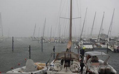 FORTE TEMPORALE E RAFFICHE DI VENTO A LIGNANO