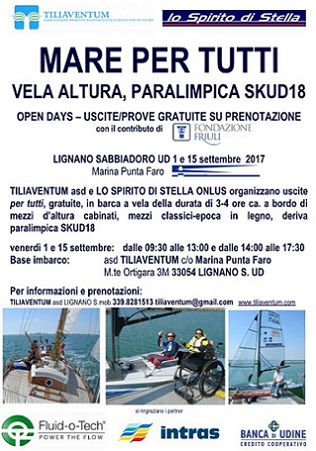 MARE PER TUTTI TILIAVENTUM: 1 E 15 SETTEMBRE 2017