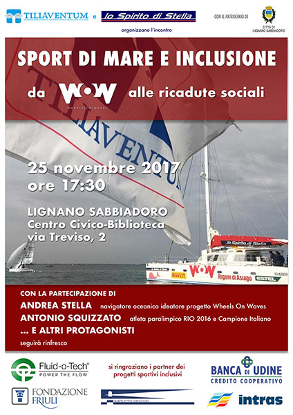 SPORT DI MARE E INCLUSIONE-INCONTRO PUBBLICO 25.11.2017 ore 17:30 A LIGNANO SABBIADORO UD