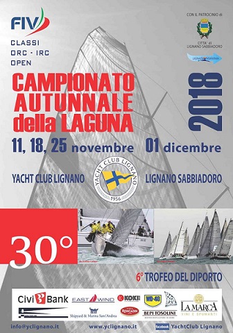 Campionato Autunnale di Vela a Lignano: 11-18-25/11 e 1/12