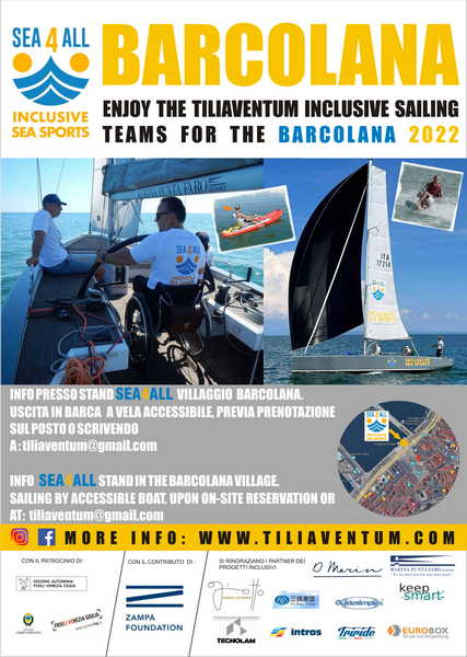Barcolama54 inclusiva per tutti con i team Sea4All-Tiliaventum