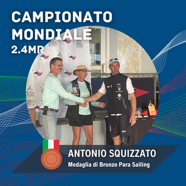 Antonio Squizzato 3° al Campionato Mondiale Paralimpico 2.4 - Florida USA