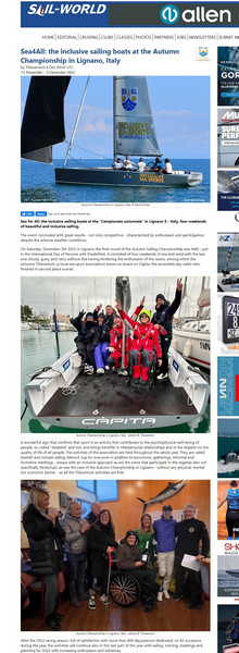 Dal mondo: SailWorld riporta le attività di vela lignanesi Sea4All