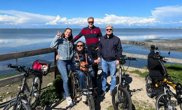 Giro terrestre nei percorsi ciclopedonali lignanesi e non solo: splenidido sabato 1 aprile