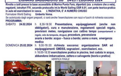 CORSO SICUREZZA E EMERGENZE A BORDO 24-25/02/2024 A LIGNANO S. secondo prot WS OSR 6.01