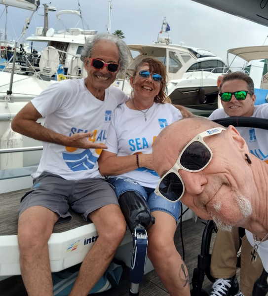 Il gruppetto dei velisti pronti per lo shooting di domenica 9 giugno