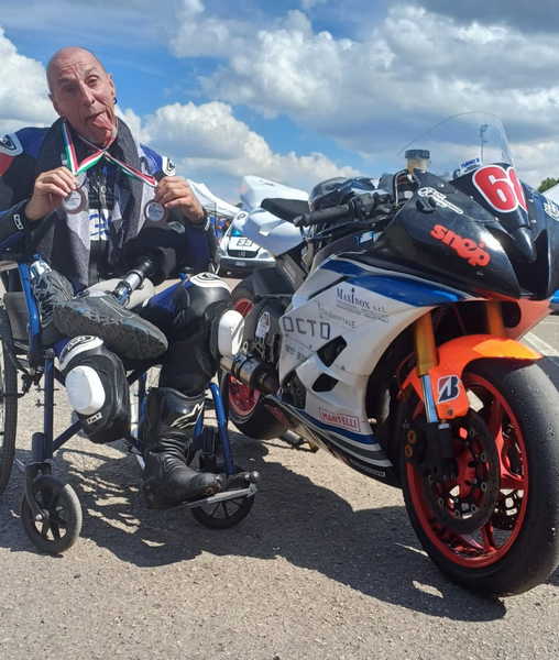 Il poliedrico Remo al Campionato Italiano Paralimpico Motociclismo Magione