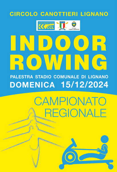 Canottaggio- Campionato Regionale Indoor Rowing a Lignano 15.12.2024