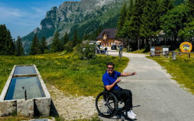 Io Sono FVG dai Monti al Mare con il curioso socio e viaggatore Omar. Strada arrivo in Malga