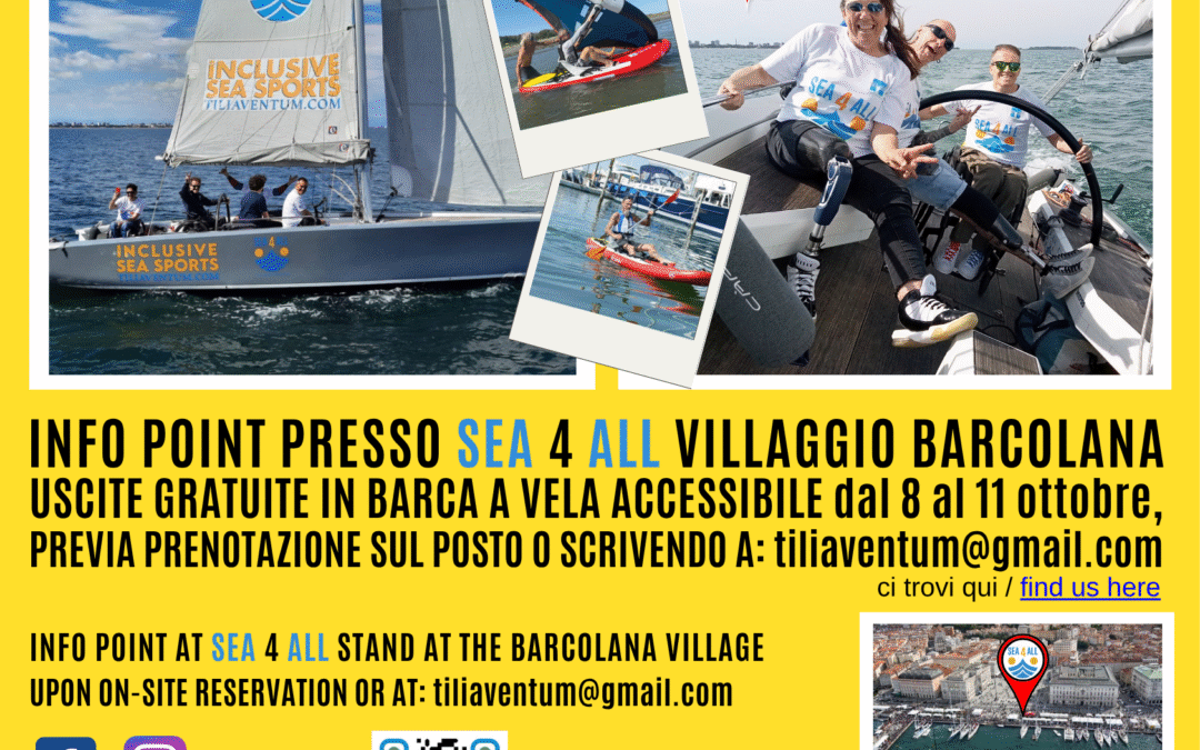 News 8 Barcolana 57 di tutti e per tutti con le iniziative Sea4All di Tiliaventum asd
