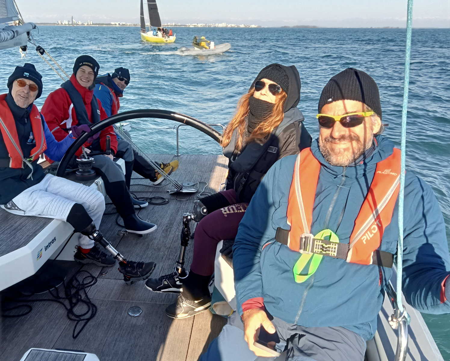 Splendida domenica 23 novembre a Lignano, tutti a veleggiare e regatare