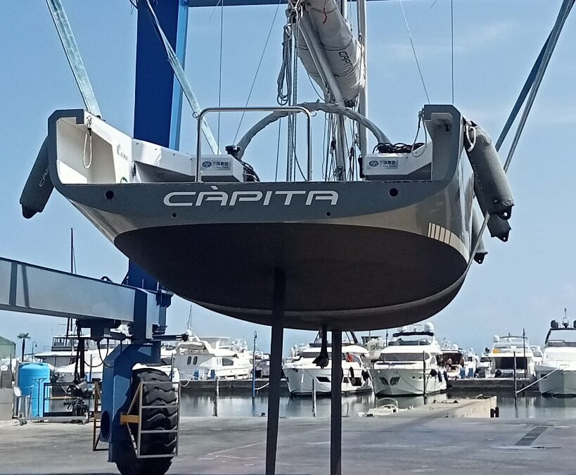 Brevissima sosta manutentiva per i mezzi nautici accessibili Càpita e 4All nei Cantieri D-Marin-Punta Faro