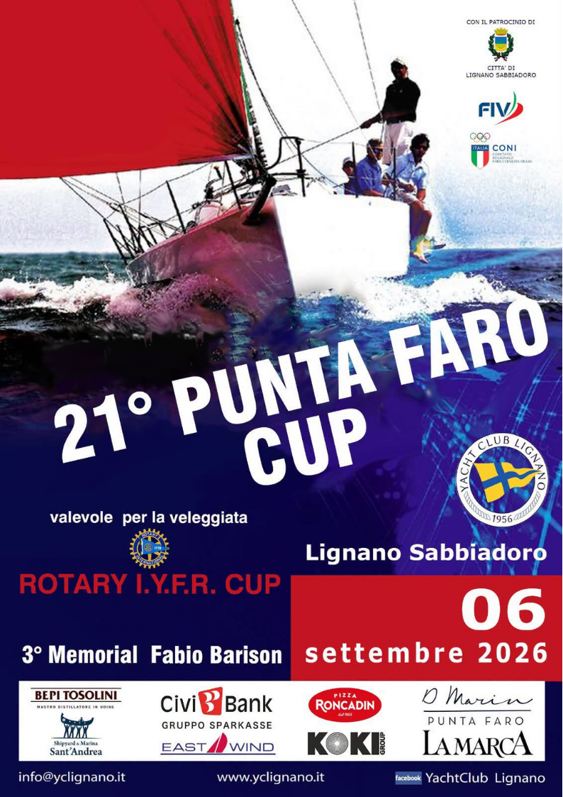 XXI^ Punta Faro Cup-Memorial Barison e Rotary IYFR Cup 2026