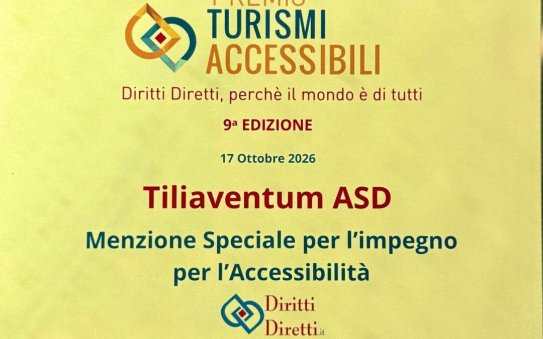 Premio Internazionale Turismi Accessibili, la consegna della menzione speciale a Tiliaventum