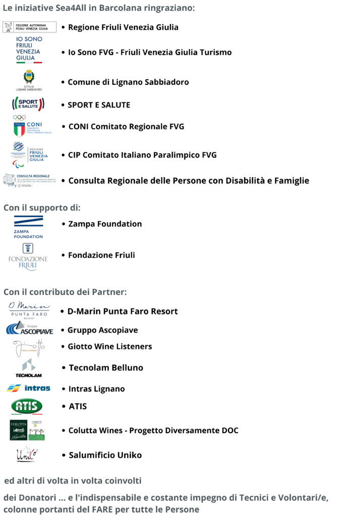 Le iniziative Sea4All in Barcolana ringraziano